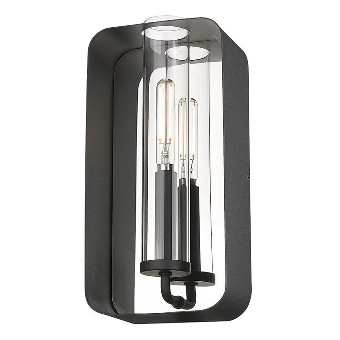 Golden Lighting Skye 1 Light Wall Sconce, Natural Black - 2090-WSCNB