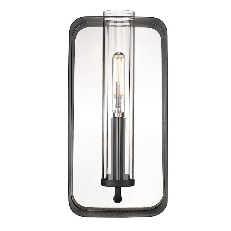 Golden Lighting Skye 1 Light Wall Sconce, Natural Black