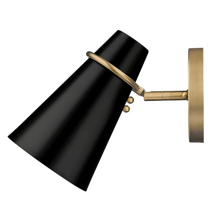 Golden Lighting Reeva 1 Light Wall Sconce, Brass