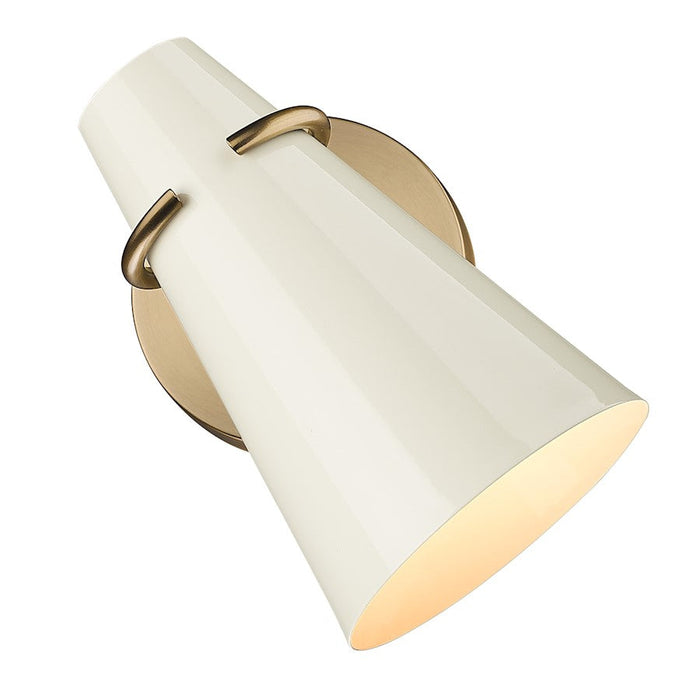 Golden Lighting Reeva 1 Light Wall Sconce, Brass