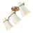 Golden Lighting Reeva Semi Flush Mount, Brass