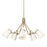 Golden Lighting Reeva 5 Light Chandelier, Modern Brass