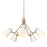 Golden Lighting Reeva 5 Light Chandelier, Modern Brass