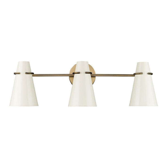 Golden Lighting Reeva 3 Light Bath Vanity, Brass