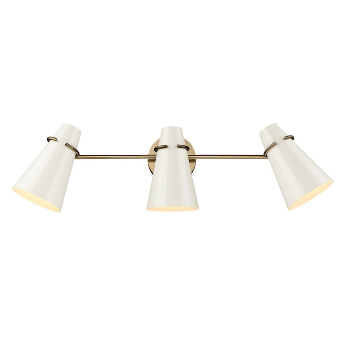 Golden Lighting Reeva 3 Light Bath Vanity, Brass