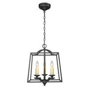Golden Lighting Athena 3-Light Pendant, Natural Black - 3072-3PNB