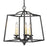 Golden Lighting Athena 3-Light Pendant, Natural Black