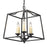 Golden Lighting Athena 3-Light Pendant, Natural Black