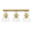 Golden Lighting Hines 3 Light Bath Vanity, Bronze