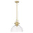 Golden Lighting Hines 1 Light Large Pendant, Bronze/Seeded