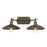 Golden Lighting Clemence 2-Light Vanity Light, Dark Rust