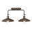 Golden Lighting Clemence 2-Light Vanity Light, Dark Rust