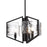 Golden Lighting Varsha 3 Light Pendant, Matte Black