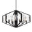 Golden Lighting Varsha 6 Light Chandelier, Matte Black