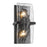 Golden Lighting Aenon 2 Light Sconce, Black/Hammered Water