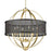 Golden Lighting Colson 6 Light Chandelier, Olympic Gold/Black - 3167-6OG-BLK