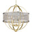 Golden Lighting Colson OG 6 Light Chandelier, Olympic Gold/Pewter - 3167-6OG-PW