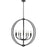 Golden Lighting Colson Blk 9 Light Chandelier, Matte Black