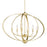 Golden Lighting Colson 6 Light Linear Pendant, Olympic Gold - 3167-LPOG