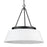 Golden Lighting Penn 6 Light Chandelier, Black/Modern White