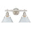 Golden Lighting Orwell 2-Light Vanity Light, Pewter/Dusky Blue