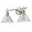 Golden Lighting Orwell 2-Light Vanity Light, Pewter/Dusky Blue