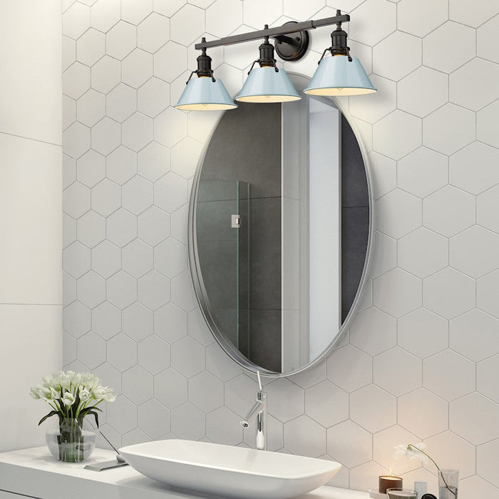 Golden Lighting Orwell 3 Light Bath Vanity