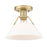 Golden Lighting Orwell 1 Light Flushmount, Brushed Bronze/Opal - 3306-FMBCB-OP