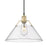 Golden Lighting Orwell 1-Light Pendant, Bronze/Clear Glass