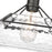 Golden Lighting Kepler 1 Light Medium Pendant, Black/Water
