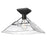 Golden Lighting Kepler 1 Light Semi Flush Mount, Black/Water - 3308-SFBLK-WTG