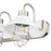 Golden Lighting Lana 3 Light Bath Vanity, Pewter/White Shade