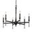 Golden Lighting Landon Chandelier, Matte Black