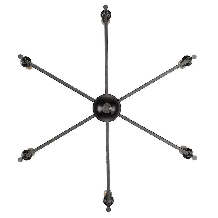 Golden Lighting Landon Chandelier, Matte Black