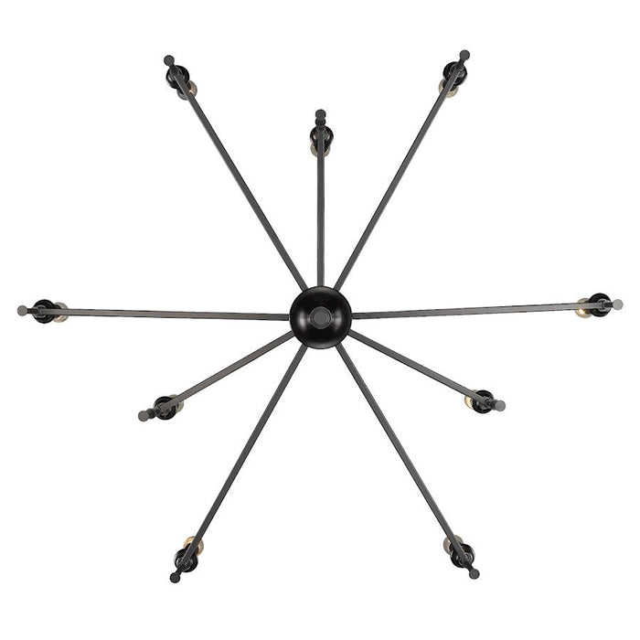 Golden Lighting Landon Chandelier, Matte Black