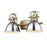 Golden Lighting Duncan 2 Light Bath Vanity,Â Aged Brass/Chrome - 3602-BA2AB-CH