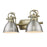 Golden Lighting Duncan 2 Light Bath Vanity,Â Aged Brass/Pewter - 3602-BA2AB-PW