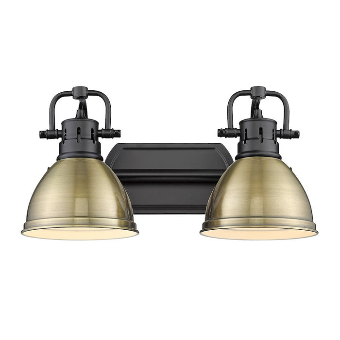 Golden Lighting Duncan 2 Light Bath Vanity, Black