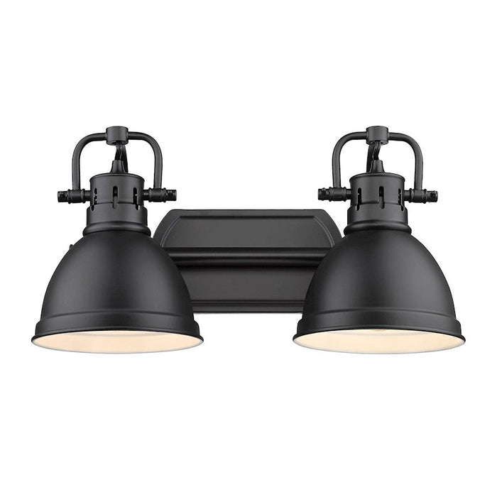 Golden Lighting Duncan 2 Light Bath Vanity, Black