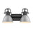 Golden Lighting Duncan 2 Light Bath Vanity, Black