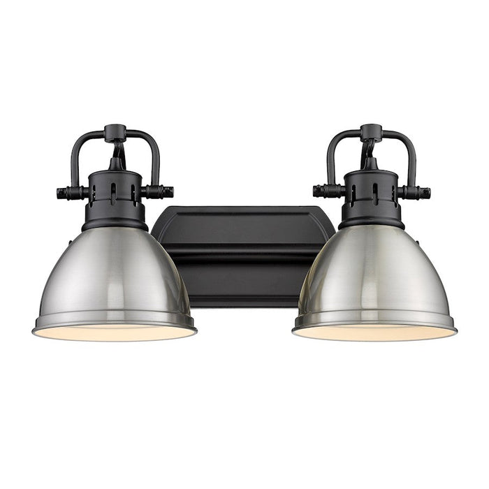 Golden Lighting Duncan 2 Light Bath Vanity, Black