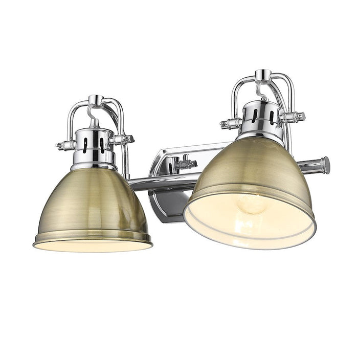 Golden Lighting Duncan 2 Light Bath Vanity, Chrome