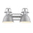 Golden Lighting Duncan 2 Light Bath Vanity, Chrome