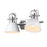 Golden Lighting Duncan 2 Light Bath Vanity, Chrome