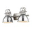 Golden Lighting Duncan 2 Light Bath Vanity, Pewter/Chrome - 3602-BA2PW-CH