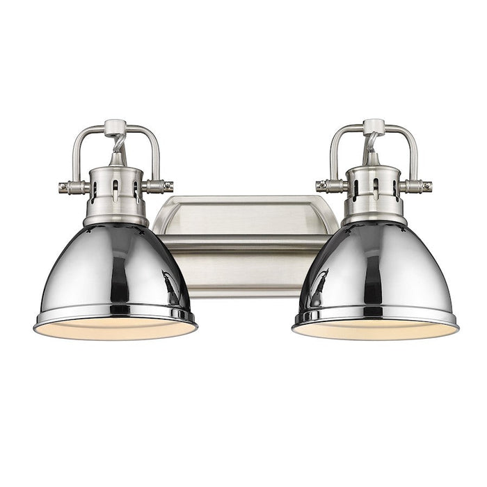 Golden Lighting Duncan 2 Light Bath Vanity, Pewter