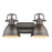 Golden Lighting Duncan 2 Light Bath Vanity, Bronze/Bronze - 3602-BA2RBZ-RBZ