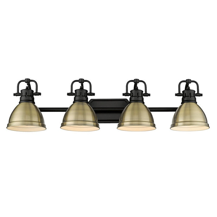 Golden Lighting Duncan 4-Light Vanity Light, Matte Black