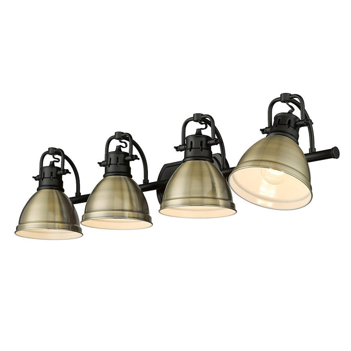 Golden Lighting Duncan 4-Light Vanity Light, Matte Black