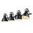 Golden Lighting Duncan 4-Light Vanity Light, Matte Black